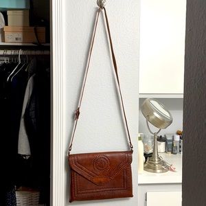 Handmade leather tote new without price tag